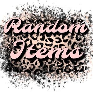 Random items etc below 👇